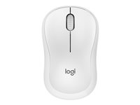 Logitech M220 Silent - Mus - höger- och vänsterhänta - optisk - 3 knappar - trådlös - 2.4 GHz - trådlös USB-mottagare - vit 910-006128