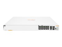 HPE Networking Instant On 1960 - Switch - Administrerad - 4 x 2.5GBase-T + 8 x 100/1000/10GBase-T + 2 x 100/1000/10GBase-T + 2 x 10 Gigabit SFP+ - rackmonterbar - PoE (480 W) S0F35A