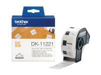 Brother DK-11221 - Svart på vitt - 23 x 23 mm 1000 etikett (er) etiketter - för Brother QL-1050, 1060, 1110, 500, 550, 560, 570, 580, 600, 650, 700, 710, 720, 820 DK11221