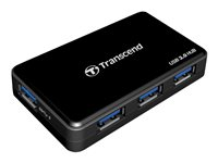 Transcend HUB3 - Hubb - 4 x SuperSpeed USB 3.0 - skrivbordsmodell - för Intel Next Unit of Computing 11 Essential Kit - NUC11ATKPE TS-HUB3K