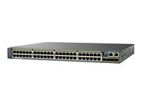 Cisco Catalyst 2960S-48FPS-L - Switch - Administrerad - 48 x 10/100/1000 (PoE) + 4 x SFP - rackmonterbar - PoE - rekonditionerad WS-C2960S48FPSL-RF