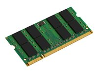 Kingston - DDR2 - modul - 1 GB - SO DIMM 200-pin - 667 MHz / PC2-5300 - ej buffrad - icke ECC - för Toshiba Satellite A200, A300, L300, L300/C02, L300/F00, P200, P200/804, T115, U300, X200 KTT667D2/1G