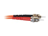 C2G ST-ST 62.5/125 OM1 Duplex Multimode PVC Fiber Optic Cable (LSZH) - Patch-kabel - ST-läge (multi-mode) (hane) till ST-läge (multi-mode) (hane) - 15 m - fiberoptisk - duplex - 62,5/125 mikron - OM1 - halogenfri - orange 85450