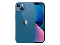 Apple iPhone 13 - 5G smartphone - dual-SIM / Internminne 128 GB - OLED-skärm - 6.1" - 2532 x 1170 pixlar - 2 bakre kameror 12 MP, 12 MP - front camera 12 MP - blå MLPK3QN/A