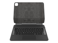 Belkin Connect Pro - Tangentbord och foliefodral (skyddsfodral) - med magnetiskt stativ - med pekplatta - bakgrundsbelyst - trådlös - Bluetooth - QWERTY BBZ002AY-V1