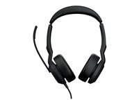 Jabra Evolve2 50 UC Stereo - Headset - på örat - kabelansluten - aktiv brusradering - USB-C - svart - Zoomcertifierad, Certifierad för Microsoft-teams, Cisco Webex Certified, Alcatel-Lucent-certifierad, Avaya-certifierad, Unify-certifierad, Amazon Chime-certifierad 25089-989-899