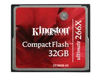 Kingston Ultimate - Flash-minneskort - 32 GB - 266x - CompactFlash CF/32GB-U2