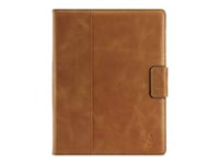 Belkin Full-Grain Leather Cover with Stand - Skydd för surfplatta - genuint läder F7N009CWC01