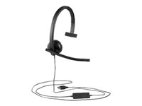 Logitech USB Headset H570e - Headset - på örat - kabelansluten 981-000571