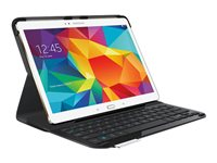 Logitech Type S - Tangentbord och foliefodral - Bluetooth - nordisk - för Samsung Galaxy Tab S (10.5 tum) 920-006410