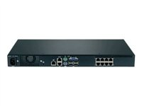 Lenovo Local 1x8 Console Manager - Omkopplare för tangentbord/video/mus - CAT5 - 8 x KVM port(s) - 1 lokal användare - rackmonterbar - för System x3620 M3; x3950 X5 1754A1X