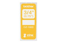 Brother CZ-1003 - Rulle (1,9 cm x 5 m) 1 rulle (rullar) löpande etiketter - för Brother VC-500W CZ1003