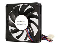 StarTech.com Replacement 70mm TX3 Dual Ball Bearing CPU Cooler Fan - 3 pin case Fan - TX3 Fan - 70mm Fan (FAN7X10TX3) - Lådfläkt - 70 mm - svart FAN7X10TX3