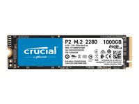 Crucial P2 - SSD - 1 TB - inbyggd - M.2 2280 - PCIe 3.0 x4 (NVMe) CT1000P2SSD8