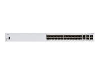 Cisco Business 350 Series CBS350-24S-4G - Switch - L3 - Administrerad - 24 x Gigabit SFP + 2 x kombination Gigabit Ethernet/Gigabit SFP + 2 x gigabit SFP (upplänk) - rackmonterbar CBS350-24S-4G-EU