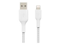 Belkin BOOST CHARGE - Lightning-kabel - Lightning hane till USB hane - 15 cm - vit CAA002BT0MWH