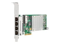 HPE NC375T - Nätverksadapter - PCIe 2.0 x4 låg - Gigabit Ethernet x 4 - för ProLiant DL120 G7, DL165 G7, DL360 G7, DL370 G6, DL380 G6, DL380 G7, DL385 G6, ML370 G6 538696-B21