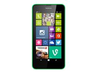 Nokia Lumia 630 Dual SIM - Pekskärmsmobil med Windows - dubbelt SIM - 3G - 8 GB + microSDXC kortplats - 4.5" - 480 x 854 bildpunkter ( 221 ppi ) - IPS - 5 Mpix - Windows Phone 8 - svart A00020664