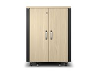 APC NetShelter - Rack (horisontell) - ljudisolerad - AC 230 V - lönn - 17U - 19" AR4017IA