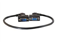 C2G VGA270 UXGA Monitor Extension Cable - VGA-förlängningskabel - HD-15 (VGA) (hane) till HD-15 (VGA) (hona) - 50 cm - tumskruvar 81139