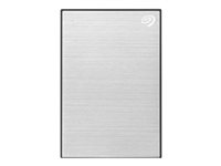 Seagate One Touch HDD STKC5000401 - Hårddisk - 5 TB - extern (portabel) - USB 3.2 Gen 1 - silver - med 2 års Seagate Rescue Data Recovery STKC5000401