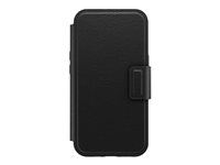 OtterBox - Vikbart fodral för mobiltelefon - med MagSafe - konstläder, magnet - skuggsvart - för Apple iPhone 13, 13 Pro 77-86906