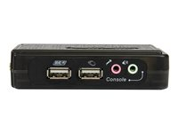 StarTech.com 2 Port USB VGA KVM Switch - Single VGA - Hot-key & Audio Support - 2048x1536 @60Hz KVM Switch - KVM Video Switch (SV211KUSB) - Omkopplare för tangentbord/video/mus/ljud - 2 x KVM/ljud - 1 lokal användare - skrivbordsmodell SV211KUSB