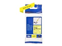 Brother TZe-FX651 - Svart på gult - Rulle ( 2,4 cm x 8 m) 1 kassett(er) flexibel tape - för Brother PT-D600; P-Touch PT-3600, D610, D800, E550, P750, P900, P950; P-Touch EDGE PT-P750 TZEFX651