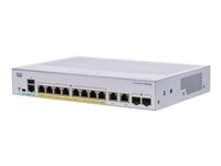 Cisco Business 350 Series CBS350-8P-E-2G - Switch - L3 - Administrerad - 8 x 10/100/1000 (PoE+) + 2 x kombinations-SFP - rackmonterbar - PoE+ (67 W) CBS350-8P-E-2G-EU