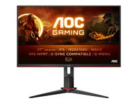 AOC Gaming 27G2SPU/BK - LED-skärm - spel - 27" - 1920 x 1080 Full HD (1080p) @ 165 Hz - IPS - 250 cd/m² - 1 ms - 2xHDMI, VGA, DisplayPort 27G2SPU/BK