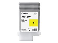 Canon PFI-106 Y - 130 ml - gul - original - bläcktank - för imagePROGRAF iPF6300, IPF6300S, iPF6350, iPF6400, iPF6400SE, IPF6450 6624B001