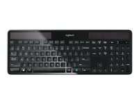 Logitech Wireless Solar K750 - Tangentbord - trådlös - 2.4 GHz - engelska 920-002929