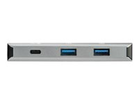 StarTech.com USB C-hubb med 4 portar (10 Gbps) till 3x USB-A och 1x USB-C - Laddning med 100 W strömförsörjning pass-through - Portabel USB 3.1 Gen. 2/USB 3.2 Gen. 2 Type C-adapter för bärbar dator - Fungerar med TB3 - Hubb - 1 x USB-C + 3 x USB 3.1 - skrivbordsmodell - för P/N: PEXUSB321C HB31C3A1CPD3