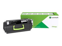 Lexmark 622XE - Extra lång livslängd - svart - original - tonerkassett Lexmark Corporate - för Lexmark MX711, MX810, MX811, MX812 62D2X0E