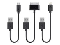 Belkin - Kabelsats - 15.2 cm - svart F8J068BT06INBLK