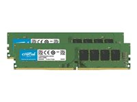 Crucial - DDR4 - sats - 64 GB: 2 x 32 GB - DIMM 288-pin - 3200 MHz / PC4-25600 - CL22 - 1.2 V - ej buffrad - icke ECC CT2K32G4DFD832A