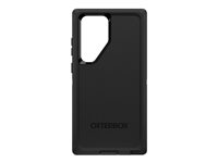 OtterBox Defender Series - Skyddsfodral för mobiltelefon - robust - polykarbonat, syntetiskt gummi - svart - för Samsung Galaxy S23 Ultra 77-91058