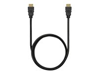 Kensington High Speed HDMI Cable with Ethernet, 6ft - Hög hastighet - HDMI-kabel med Ethernet - HDMI hane till HDMI hane - 1.83 m - svart - stöd för 4K K33020WW