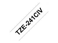 Brother TZe-241CIV - Svart på vitt - Rulle (1,8 cm x 8 m) 1 kassett(er) bandlaminat - för Brother PT-D600; P-Touch PT-1880, D450, D800, E310, E550, E800, P900, P950 TZE241CIV