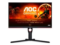 AOC Gaming 25G3ZM/BK - G3 Series - LED-skärm - spel - 25" (24.5" visbar) - 1920 x 1080 Full HD (1080p) @ 240 Hz - VA - 300 cd/m² - 3000:1 - 0.5 ms - 2xHDMI, DisplayPort - svart, röd 25G3ZM/BK