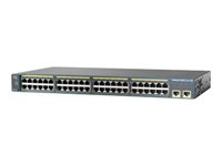 Cisco Catalyst 2960-48TT-S - Switch - Administrerad - 48 x 10/100 + 2 x 10/100/1000 - rackmonterbar WS-C2960-48TT-S