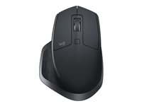 Logitech MX Master 2S - Mus - laser - 7 knappar - trådlös - 2.4 GHz, Bluetooth - USB Logitech Unifying-mottagare - grafit - för Komplett Office Micro R9 910-005966