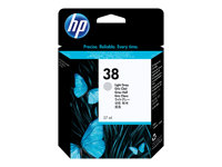 HP 38 - 27 ml - ljusgrå - original - bläckpatron - för Deskjet 1200, 1600, 450, 6620, 6623, 6628; LaserJet 2300; Photosmart Pro B8850, Pro B9180 C9414A