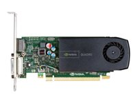 NVIDIA Quadro 410 - Grafikkort - Quadro 410 - 512 MB DDR3 - PCIe 2.0 x16 låg profil - DVI, DisplayPort - för ThinkCentre E73; M58; M79; M92; ThinkStation E32; P300; P500; S20 0B47075