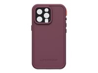 LifeProof FRE - Skyddande vattentätt fodral för mobiltelefon - 50 % återvunnen plast, 25 % havsbaserad återvunnen plast - resourceful purple - för Apple iPhone 13 Pro 77-83461