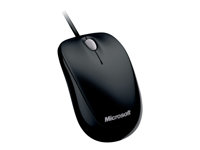 Microsoft Compact Optical Mouse 500 for Business - Mus - höger- och vänsterhänta - optisk - 3 knappar - kabelansluten - USB - svart 4HH-00002