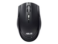 ASUS All On WX470 - Mus - höger- och vänsterhänta - laser - 6 knappar - trådlös - trådlös USB-mottagare - svart - för VivoBook F200MA 90-XB3800MU00000-