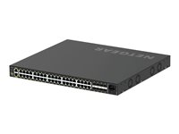 NETGEAR AV Line M4250-40G8XF-PoE+ - Switch - L3 - Administrerad - 40 x 10/100/1000 (PoE+) + 8 x 1 Gigabit / 10 Gigabit SFP+ - sida till sida luftflöde - rackmonterbar - PoE+ (960 W) GSM4248PX-100EUS