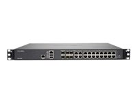 SonicWall NSa 4650 - Advanced Edition - säkerhetsfunktion - med 1 års TotalSecure - 10GbE, 2.5GbE - 1U - kan monteras i rack 01-SSC-4094