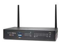 SonicWall TZ Series (Gen 7) TZ470W - Säkerhetsfunktion - med 3 års Essential Protection Service Suite - 1GbE, 2.5GbE - Wi-Fi 5 - 2.4 GHz, 5 GHz - SonicWall Promotional Tradeup - skrivbord 03-SSC-1372